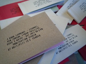 Four books by Publication Studio