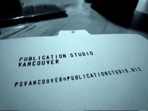 Publication Studio Vancouver