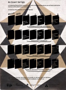 Coming up in March: An Exact Vertigo, a critical text and contemporary dance series