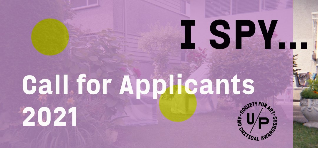 A purple background with the text: I SPY… / Call for Applicants