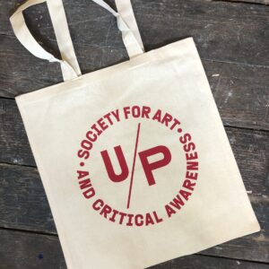 Classic Tote in natural canvas with red UNIT/PITT Logo